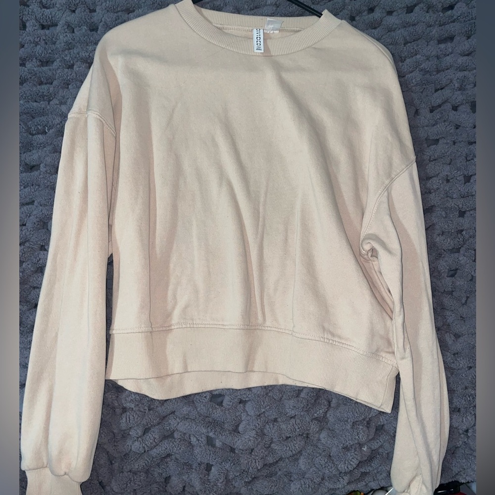 Divided Beige Sweatshirt